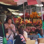 pedagang bunga di central market
